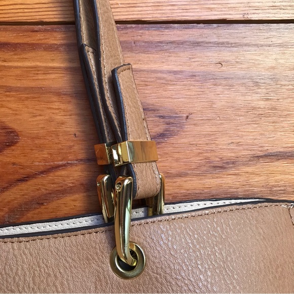 Steve Madden Large Tan Cognac Tote Bag with Medium Inner Bag, NWOT, 17” x 12” - Picture 10 of 15